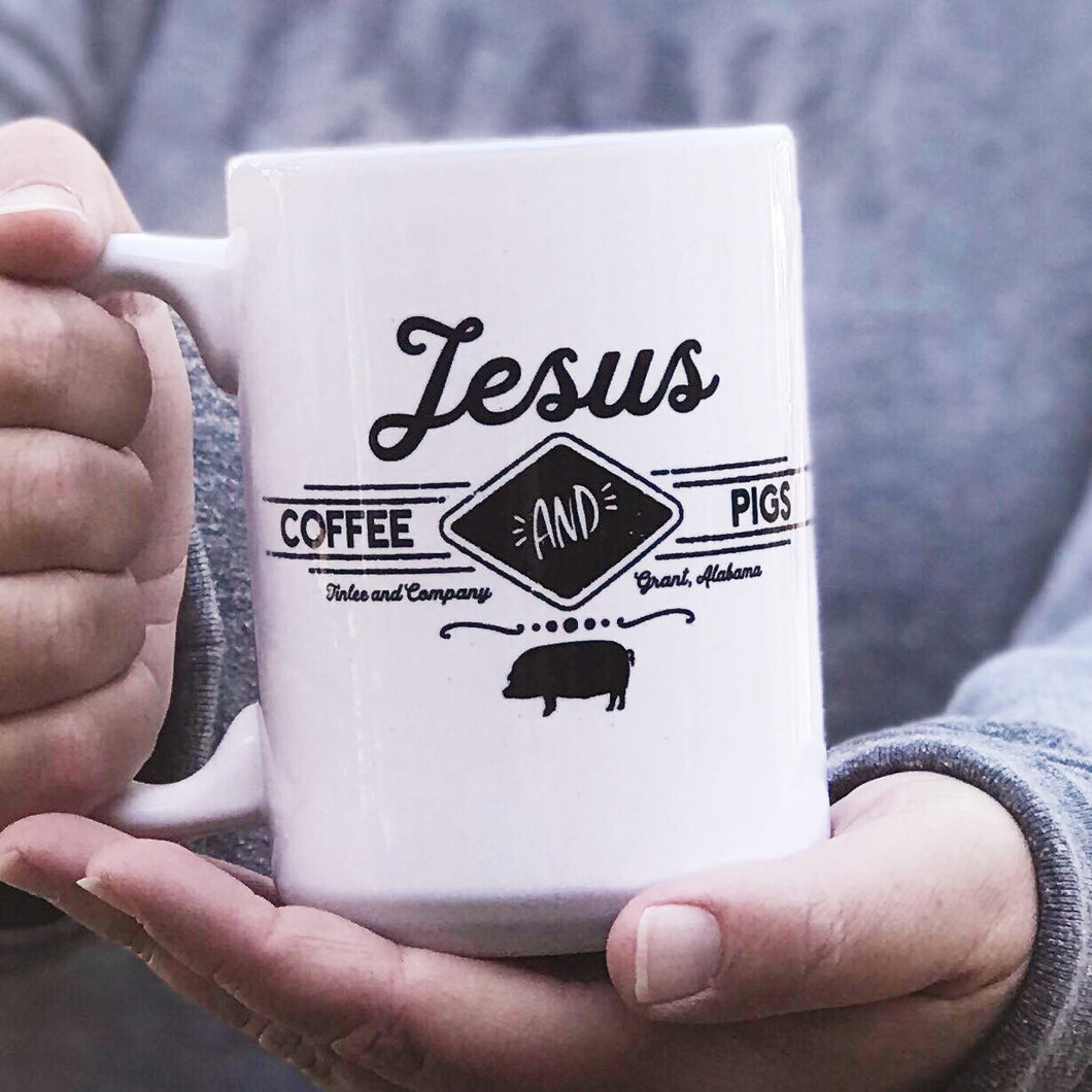 Jesus, Coffee & Pigs Mug