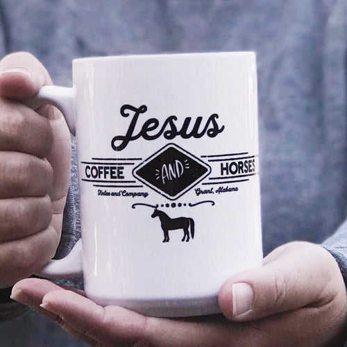 Jesus, Coffee & Horses Mug