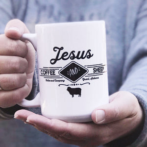 Jesus, Coffee & Sheep Mug