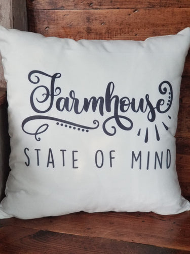 Farmhouse State of Mind Pillow Cover