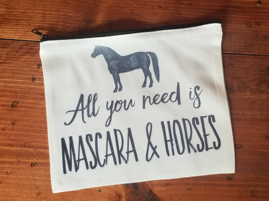 Mascara & Horses Makeup Bag