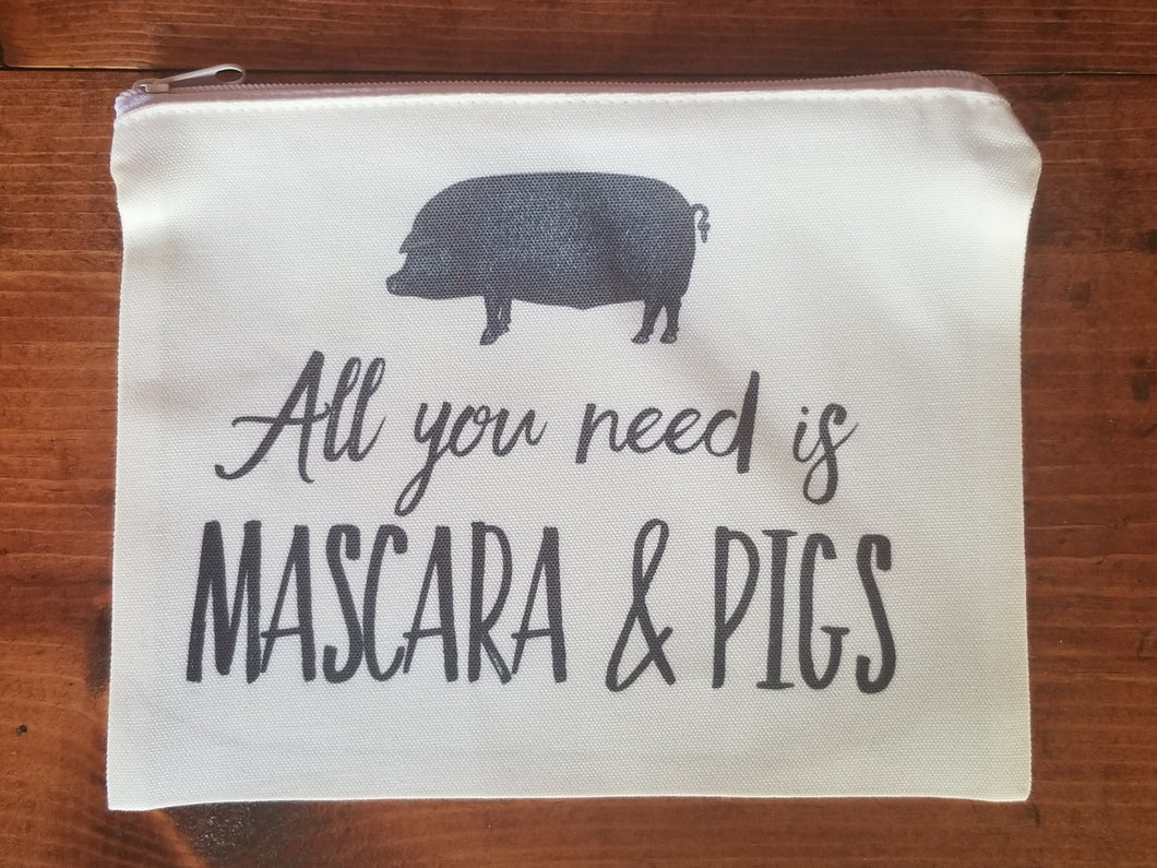 Mascara & Pigs Makeup Bag