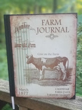 Vintage Inspired Farm Journal Notebook