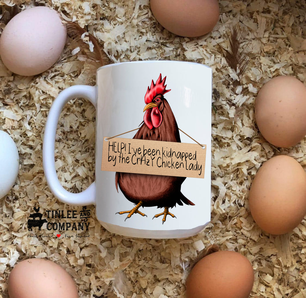 Help-Crazy Chicken Lady Mug