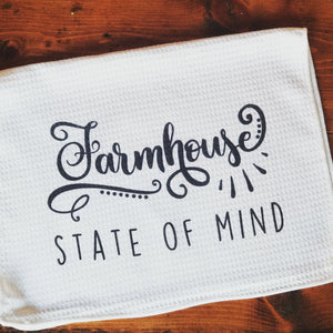 Farmhouse State of Mind Hand Towel