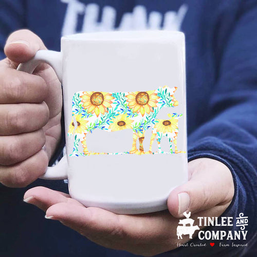 Sunflower Animal Mug