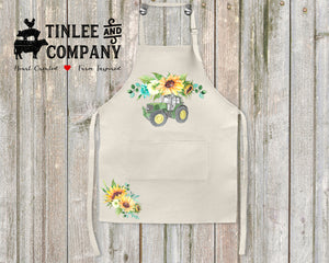 Sunflowers and Succulents Apron