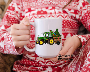 Christmas Tractor Mug