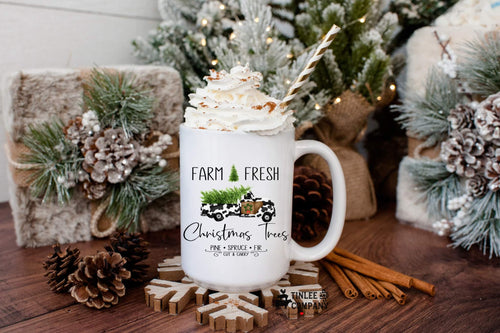 Farm Fresh Cow Truck Mug